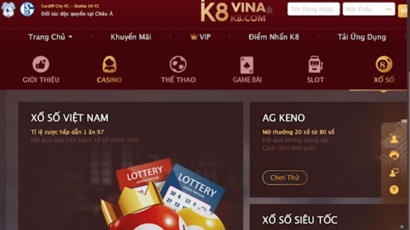 K8 - Nơi bạn làm giàu nhanh chóng với xổ số online